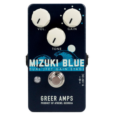 Greer Amps Mizuki Blue Dual JFET Gain Stage Overdrive Pedal - Image 1