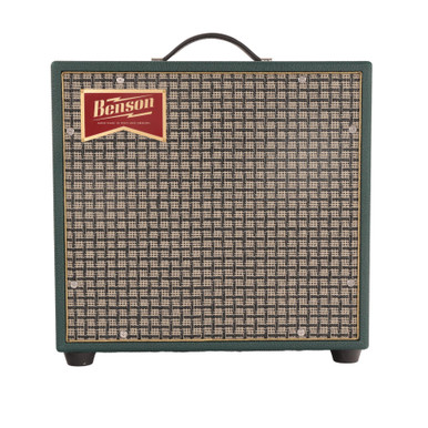 Benson Nathan Junior Reverb 5w 1x10 Valve Amp Combo in Green with Chequered Grille - Image 1