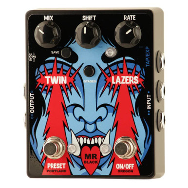 Mr. Black Twin Lazers K1 Dual Phase-Shifter Pedal