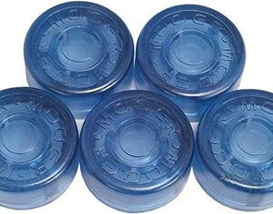 Mooer Guitar Pedal Footswitch Topper 5-Pack, Blue - Image 1
