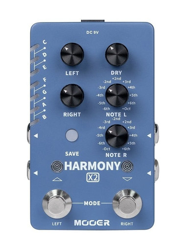 Mooer HARMONY X2 Harmony Pitch Pedal