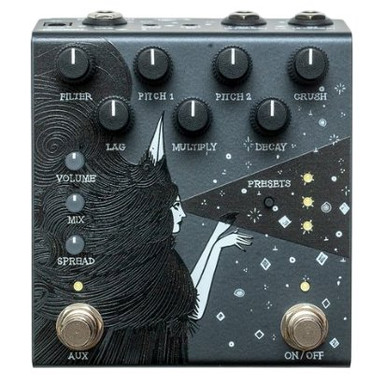 Old Blood Noise Endeavors Dark Star Stereo Reverb Pedal in Black