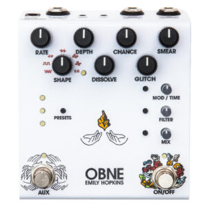 Old Blood Noise Endeavors Parting Glitch Delay/Reverb Crushing Modulation Pedal in Basic White - Image 2