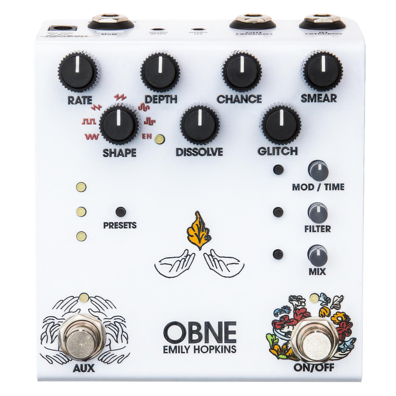 Old Blood Noise Endeavors Parting Glitch Delay/Reverb Crushing Modulation Pedal in Basic White - Image 3