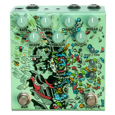 Old Blood Noise Endeavors Parting Glitch Delay/Reverb Crushing Modulation Pedal in Green