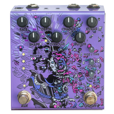 Old Blood Noise Endeavors Parting Glitch Delay/Reverb Crushing Modulation Pedal in Purple