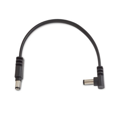 Rockboard Flat Power Cable angled/straight - 5.9 inch - Black