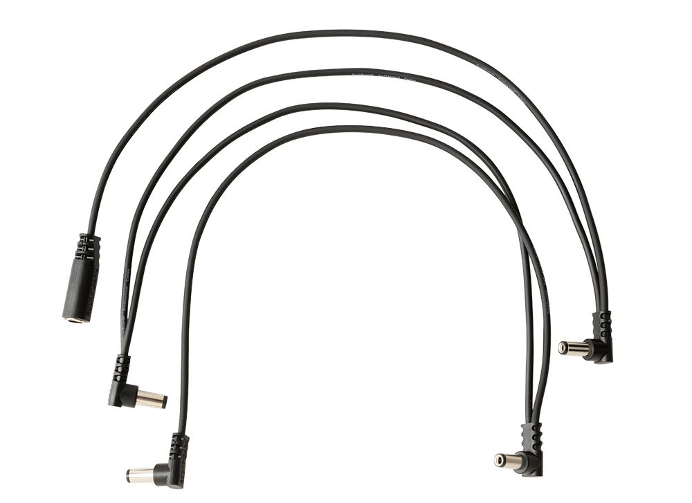 "Rockboard Flat Daisy Chain Cable 4 Outputs, angled"