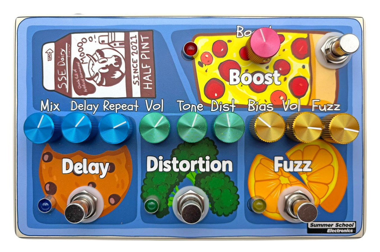 Summer School Electronics School Lunch Analog Multi-FX Pedal