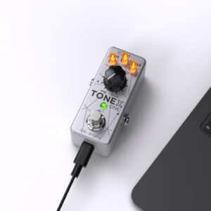 IK MultiMedia TONEX ONE Bass Edition Machine Modelling Pedal in Silver - Image 5