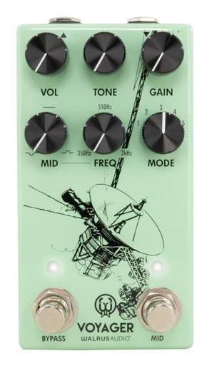 Walrus Audio Voyager MKII Preamp Overdrive Pedal in Seafoam