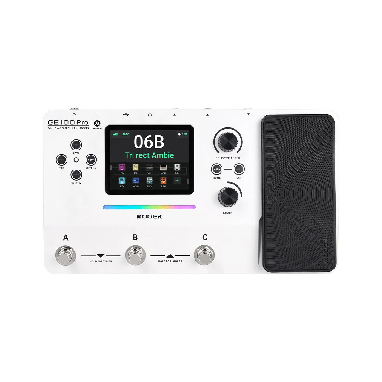 Mooer GE100 Pro Modelling & Multi-FX Guitar Pedal - Image 2
