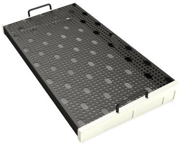 Temple Audio Templeboard DUO 12.5x24in Pedalboard in Vintage White