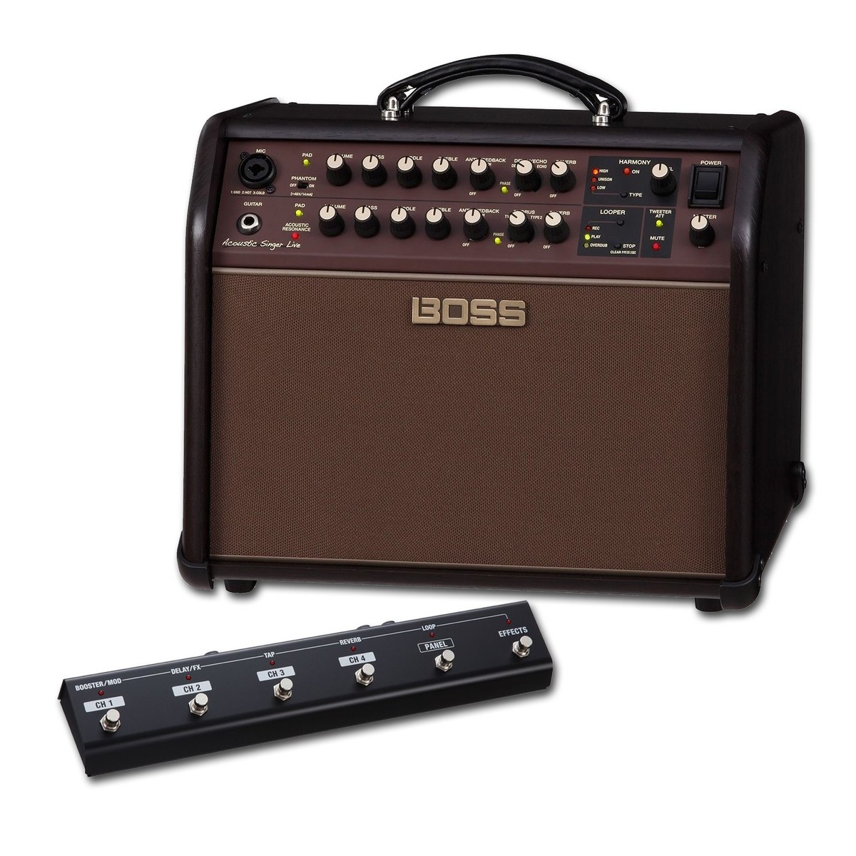 Boss Acoustic Singer Live Amplifier with GA-FC Foot Controller - Image 1