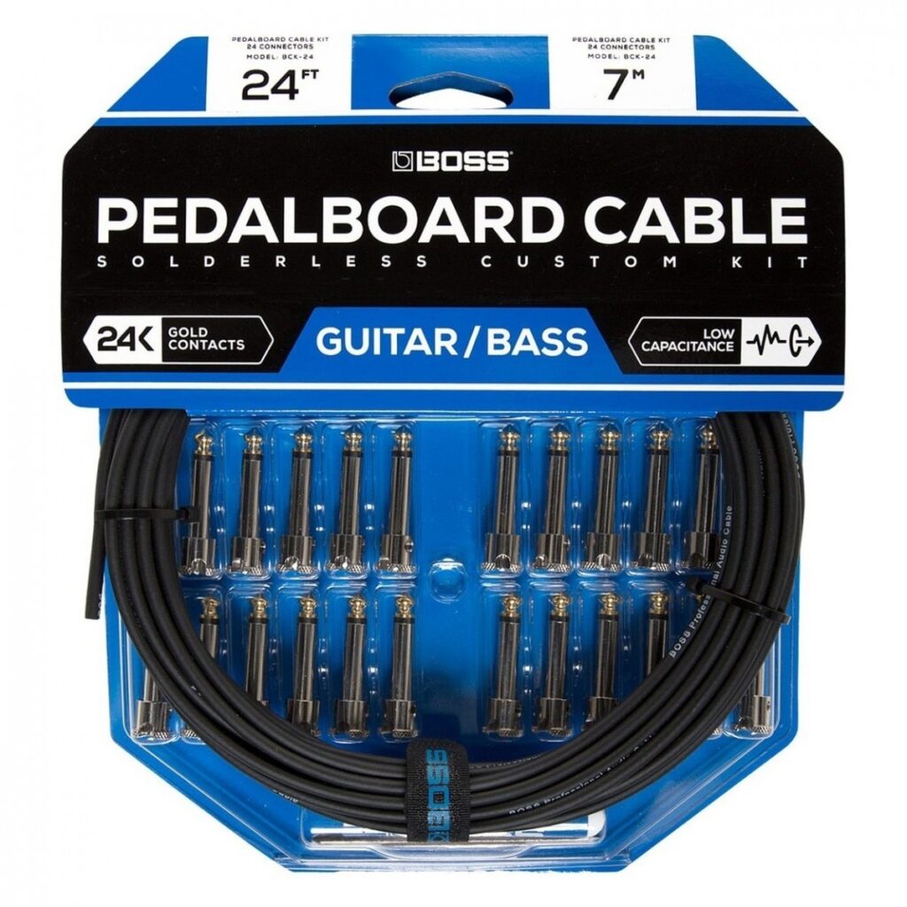 Boss BCB-90X Pedalboard with BCK-24 Solderless Patch Cable Kit