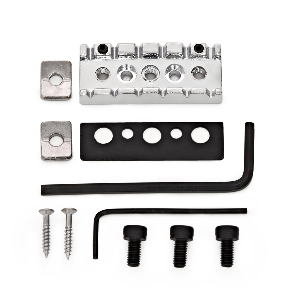 Guitarworks Electric Guitar Tremolo Locking Nut Chrome 41.5mmx16mm