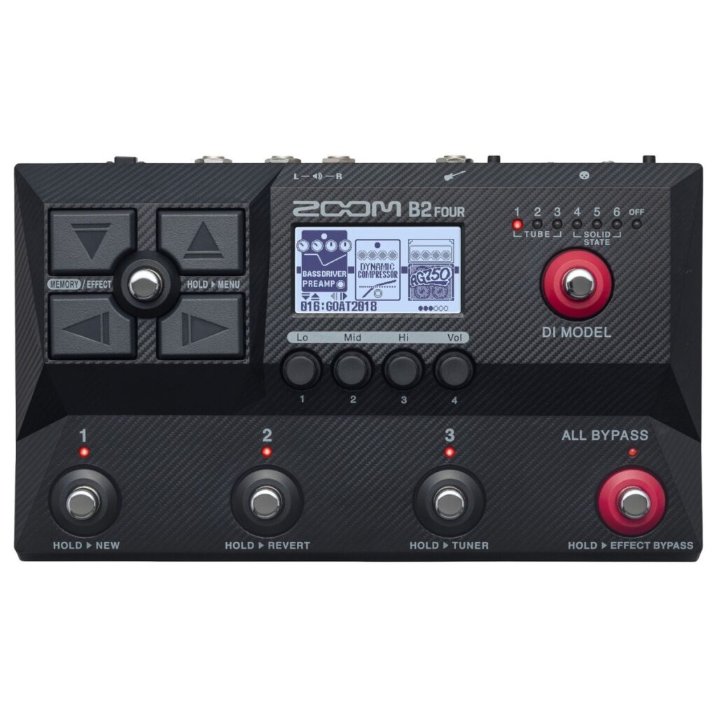 Zoom B2 Four Multi-Effects Processor and Amp Emulator
