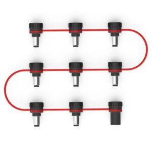 DAddario XPND Adjustable Pedal Power Daisy Chain 8 Male Plugs