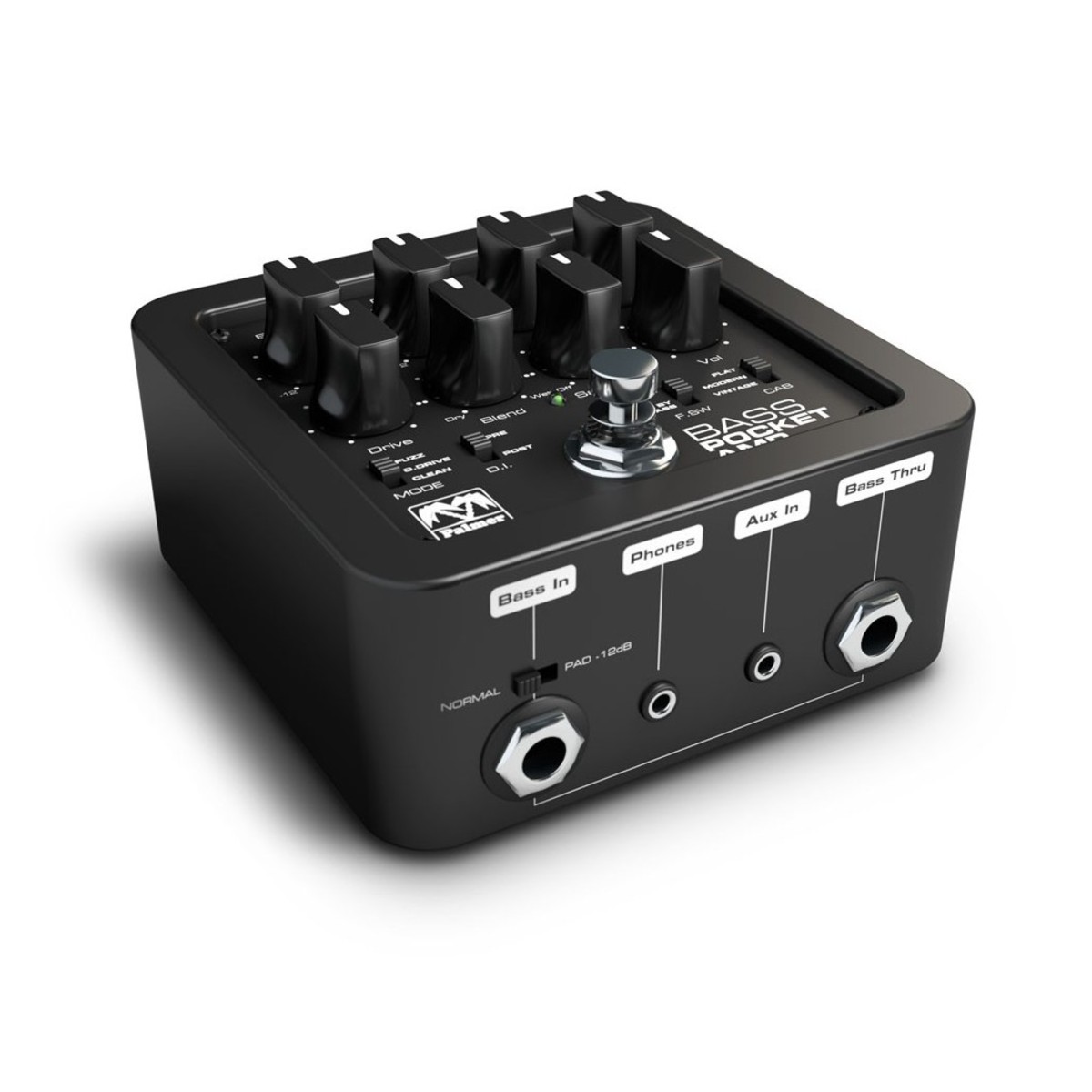 Palmer MI Pocket Amp Bass Portable Preamp for Bass Guitars