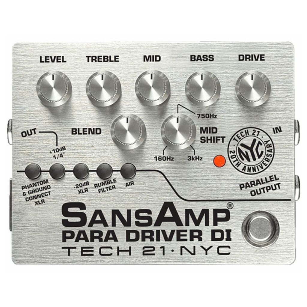 Tech 21 SansAmp Para Driver DI 20th Anniversary Limited Edition Preamp Pedal