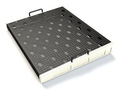 Temple Audio Templeboard TRIO 16.5x21in Pedalboard in Vintage White