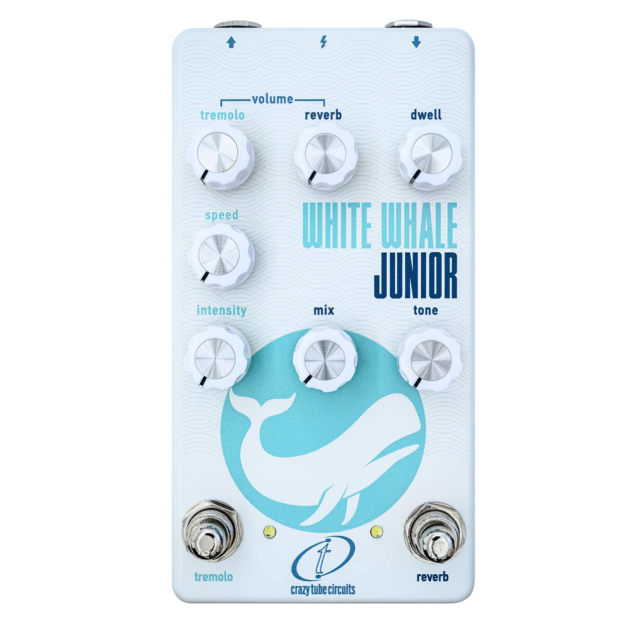 Crazy Tube Circuits White Whale Jr Analog Spring Reverb and Tremolo Pedal - Image 2