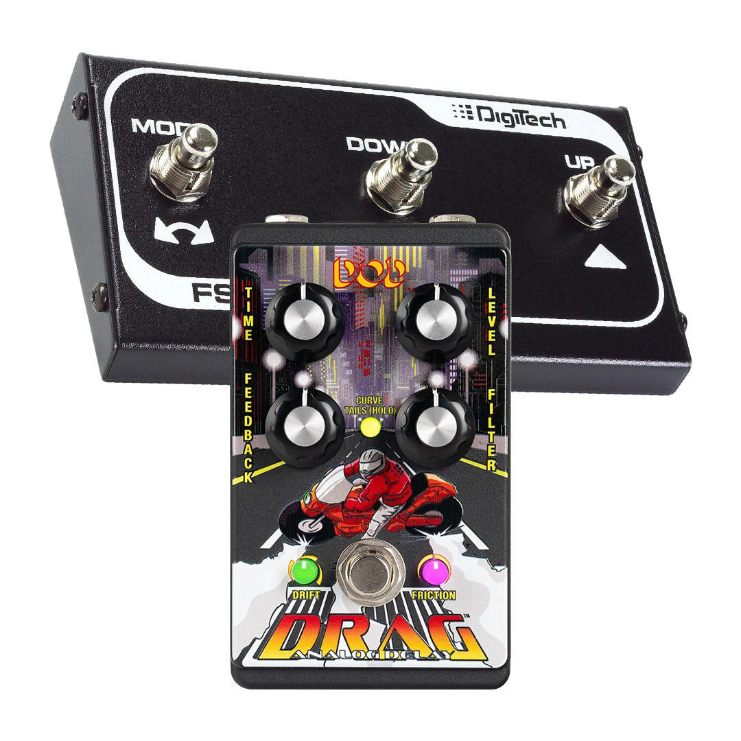 DOD DRAG Analogue Delay Pedal Bundle with FS3X Footswitch - Image 2