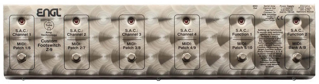 ENGL Amps SAC-MIDI Foot Controller E606SE E6452 E646 E6502 E651 - Image 4