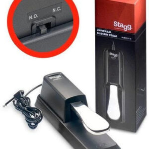 Stagg Piano Style Sustain Pedal with Polarity Switch - Image 1