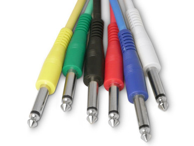 Single Pro Sound Straight Jack Patch Cable 30cm