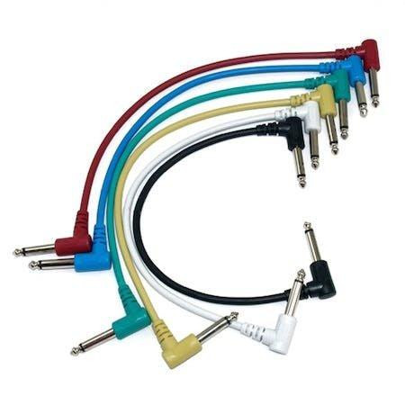Ordo 6.3mm Mono Jack Patch Lead Angled - 30CM