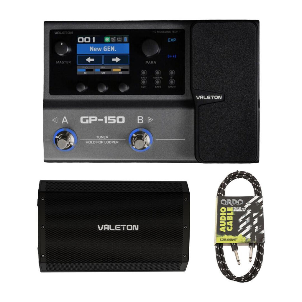 Valeton GP-150 Multi-FX Pedal & VFR-110 FRFR Guitar Cab Bundle