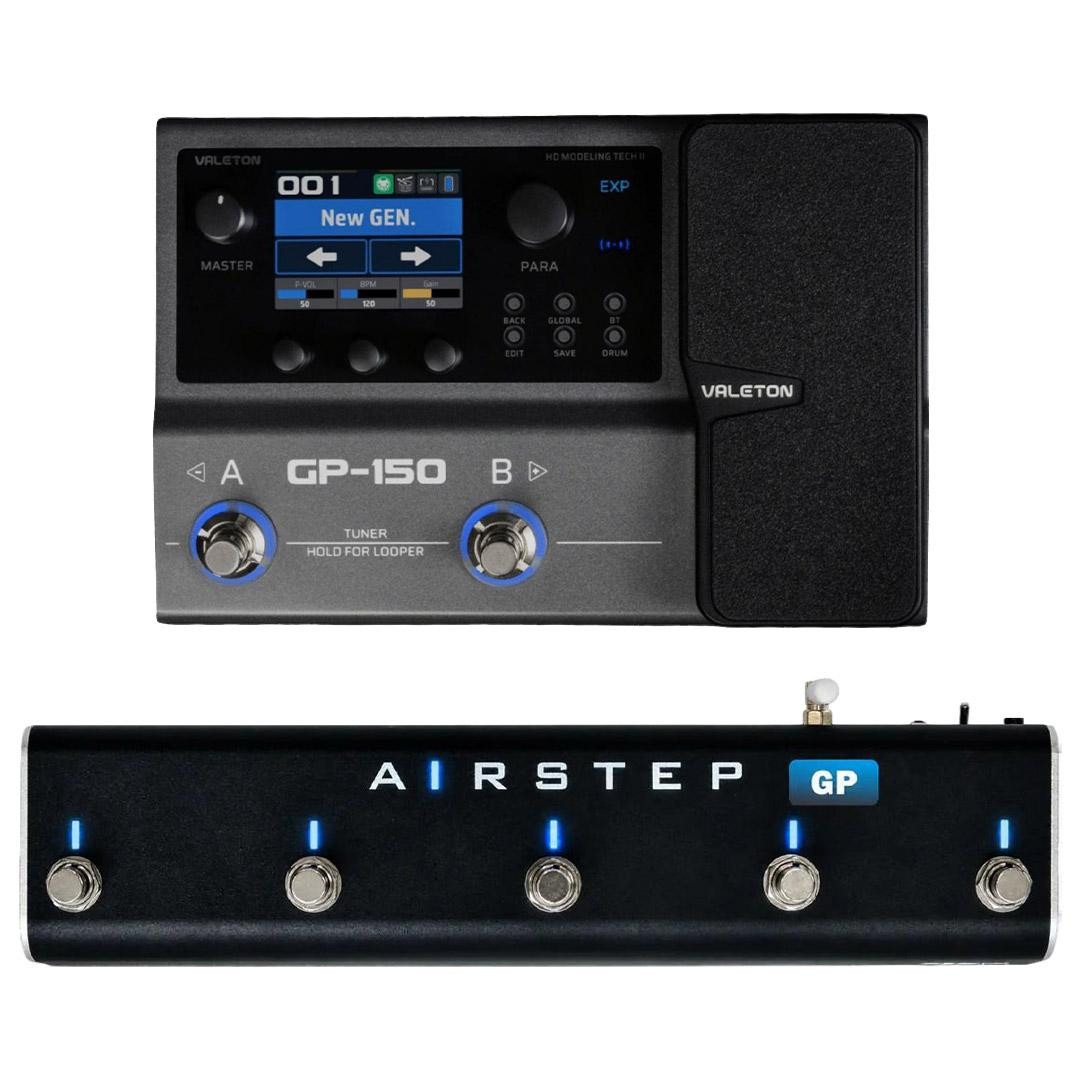 Valeton GP-150 Multi-FX Pedal & XSonic Airstep GP Controller Bundle - Image 1