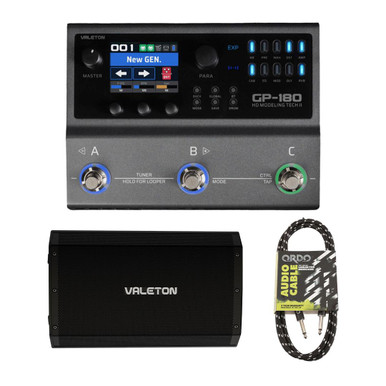 Valeton GP-180 Multi-FX Pedal & VFR-110 FRFR Guitar Cab Bundle