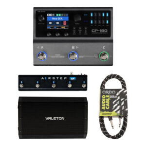 Valeton GP-180 Multi-FX Pedal, VFR-110 FRFR Guitar Cab & XSonic Airstep GP Controller Bundle - Image 1