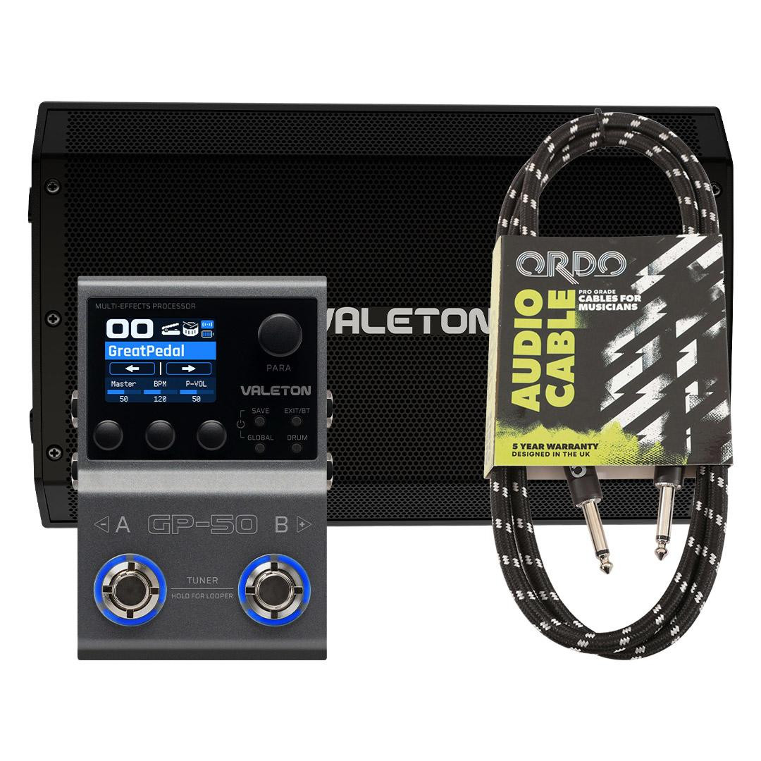 Valeton GP-50 Multi-FX Pedal & VFR-110 FRFR Guitar Cab Bundle - Image 1