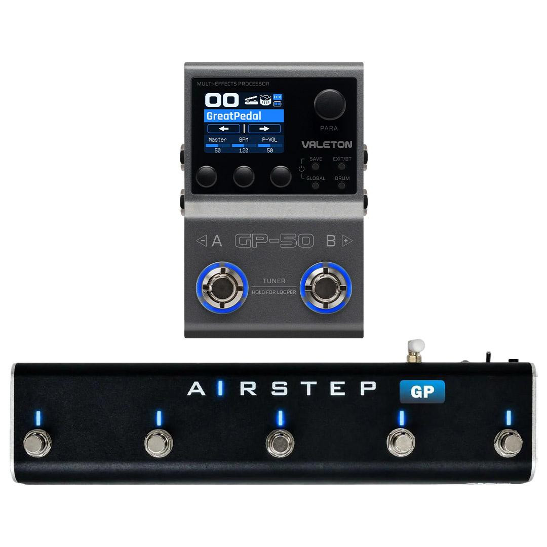 Valeton GP-50 Multi-FX Pedal & XSonic Airstep GP Controller Bundle - Image 1