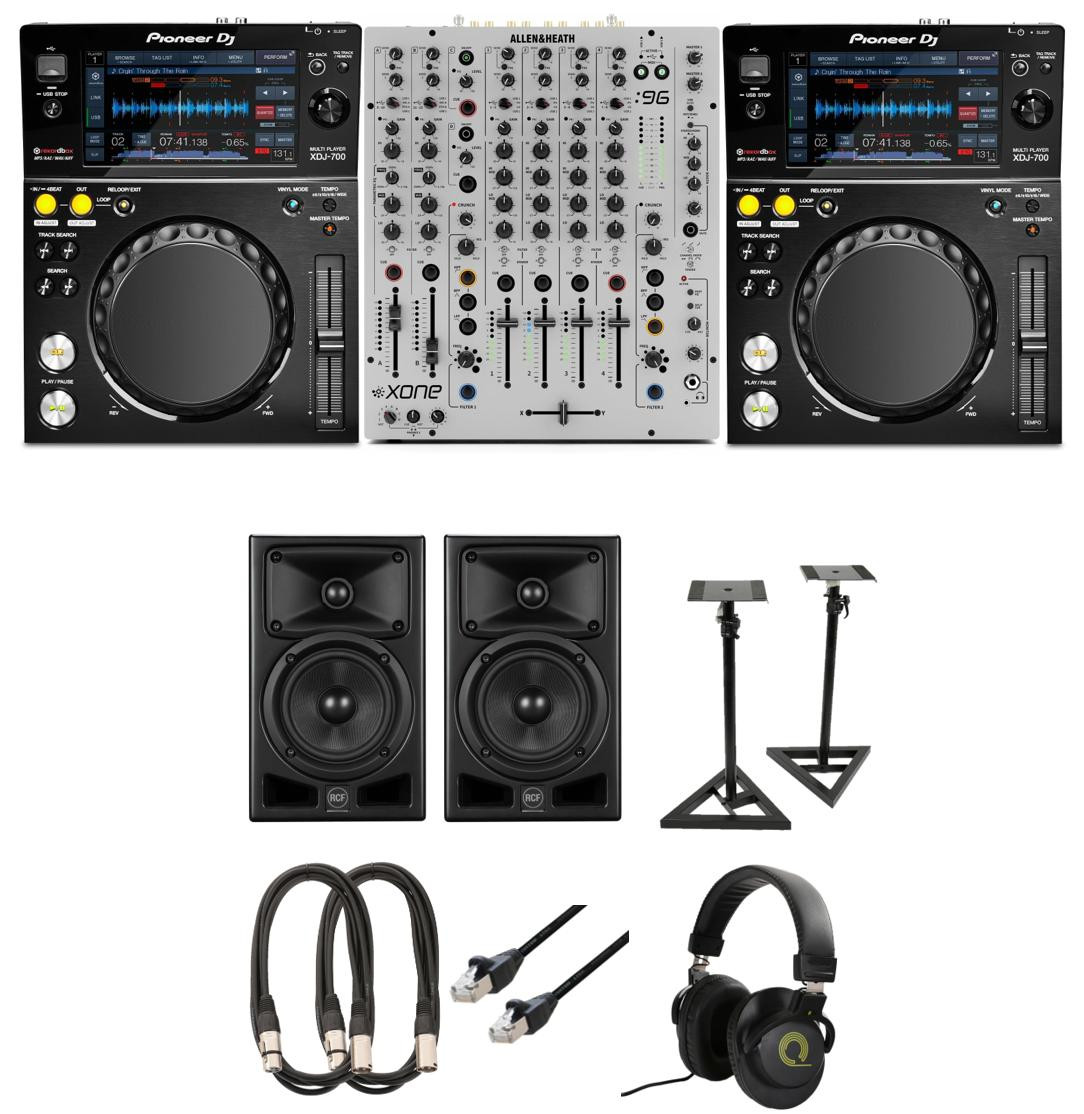Pioneer XDJ-700 & Allen & Heath XONE96 DJ Deck Bundle With Speakers - Image 4