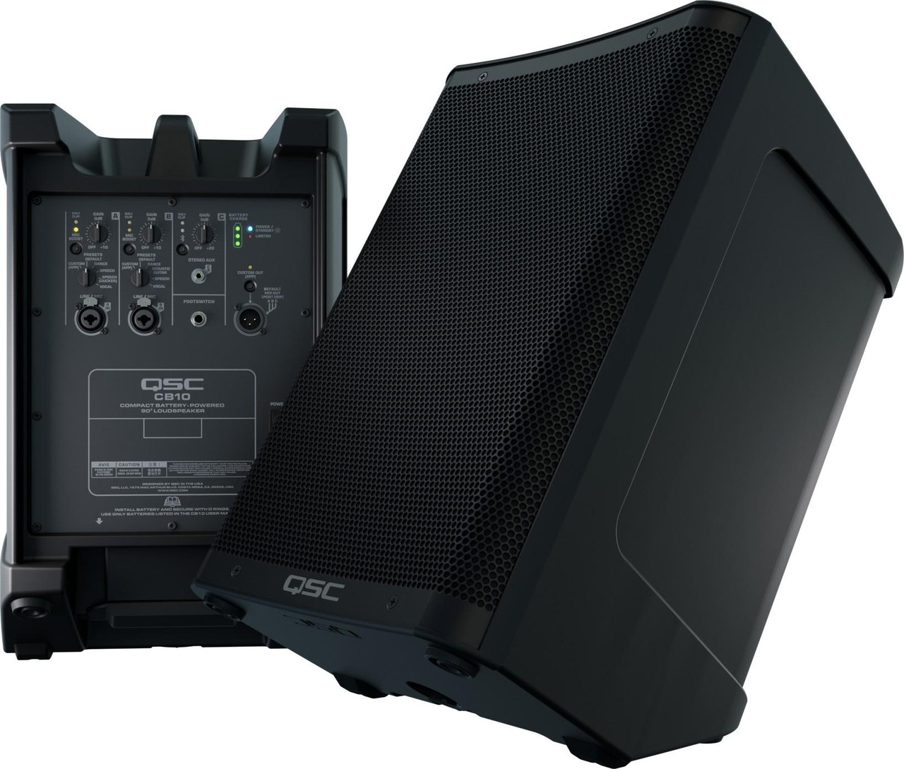 QSC CB10 10-inch Compact Battery-Powered Loudspeaker - Image 5