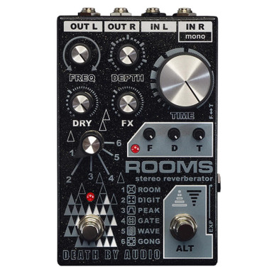 Death By Audio Rooms Stereo Reverberator Pedal