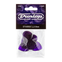 Jim Dunlop Small Stubby 3mm Jazz Plectrum - 6-Pick Player Pack - Image 3