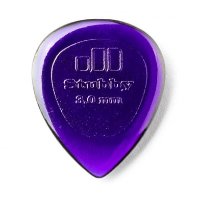 Jim Dunlop Small Stubby 3mm Jazz Plectrum - 6-Pick Player Pack