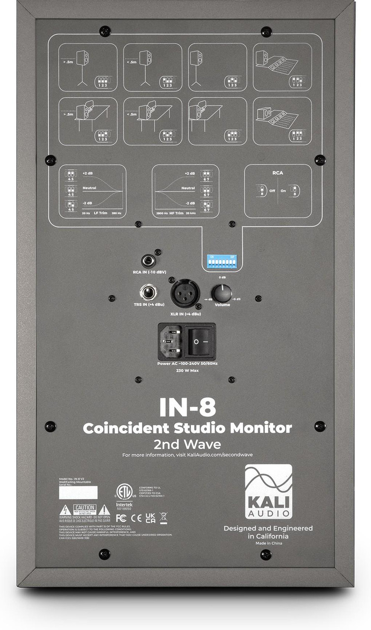 Kali Audio IN8 8 3-way Monitor Speaker V2 Special Edition Grey - Image 5
