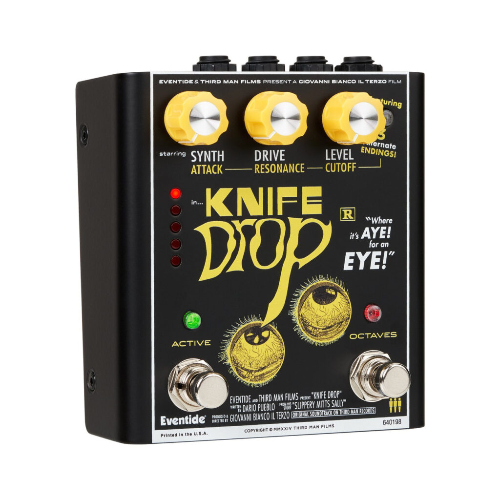 Eventide Knife Drop Fuzz Octave Pedal with Monophonic Synth