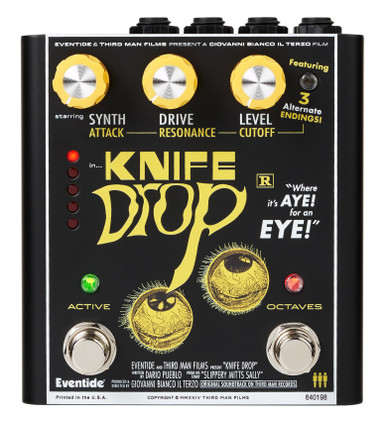 Eventide Knife Drop Fuzz Octave Pedal with Monophonic Synth