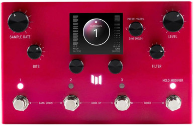 Meris Ottobit X Modular Degradation and Texture Engine Pedal in Hot Pink