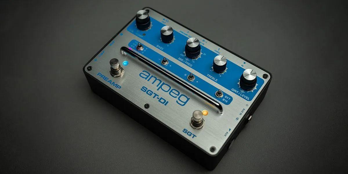 Ampeg SGT-DI Bass Preamp and DI Pedal Blue Line Anniversary Edition Pedal - Image 5