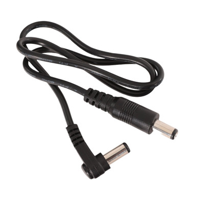 20cm DC Power Cable - Straight Jack to Right Angle Jack