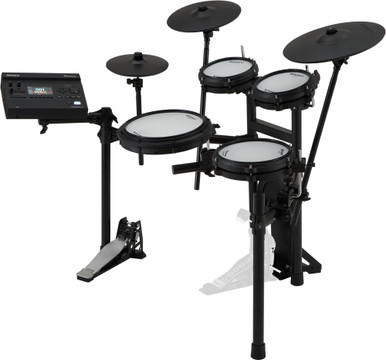 Roland TD313 Kit with throne, pedal, headphones, sticks