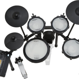 Roland TD313 Kit with throne, pedal, headphones, sticks - Image 5